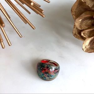 Hand-blown Murano glass ring